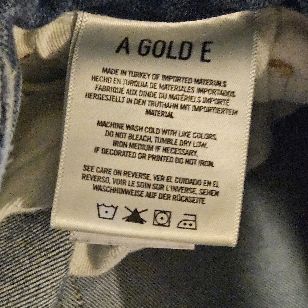 Vintage AGOLDE Lara Distressed Jeans "Badlands" Wash Women's 31 - Picture 5 of 13